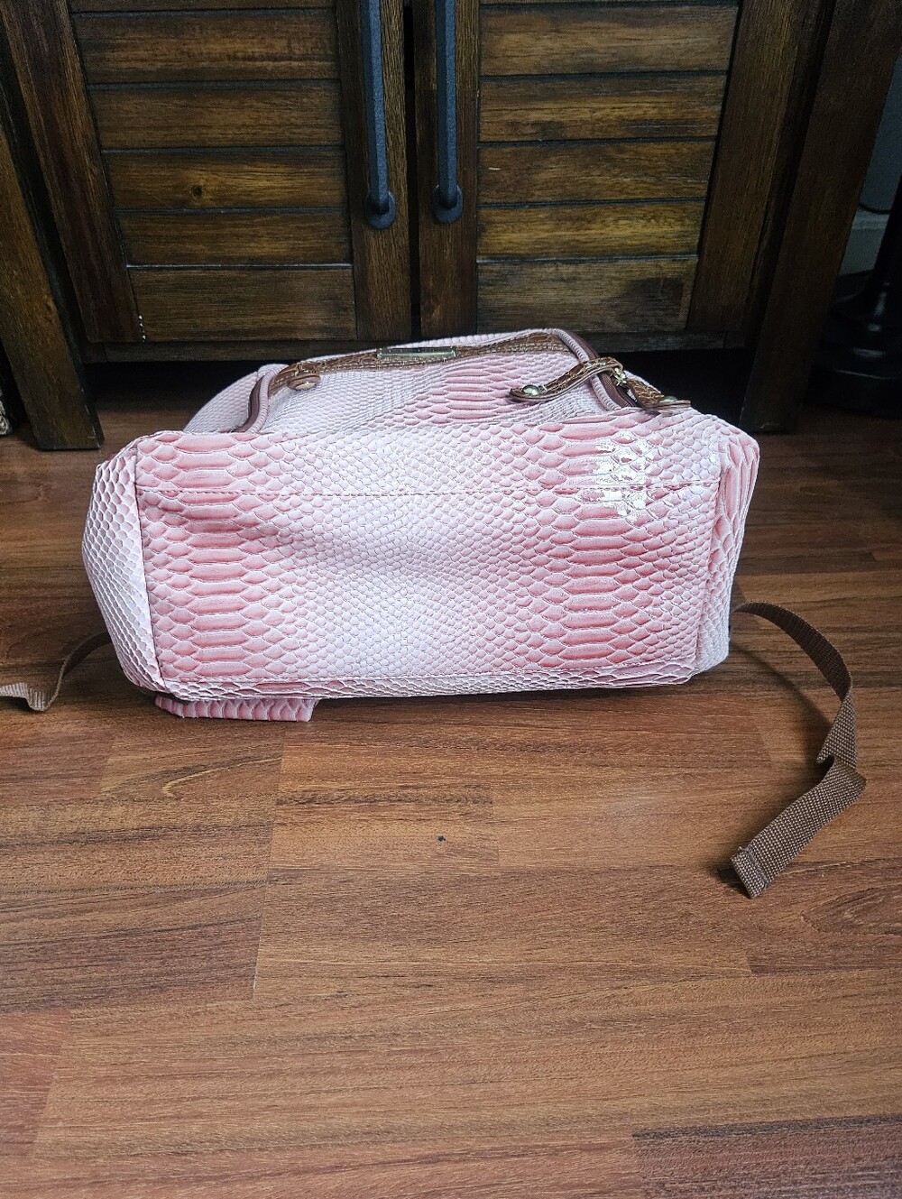 NWT Samantha Brown Ttavel Backpack Pink/Brown - Picture 6 of 10